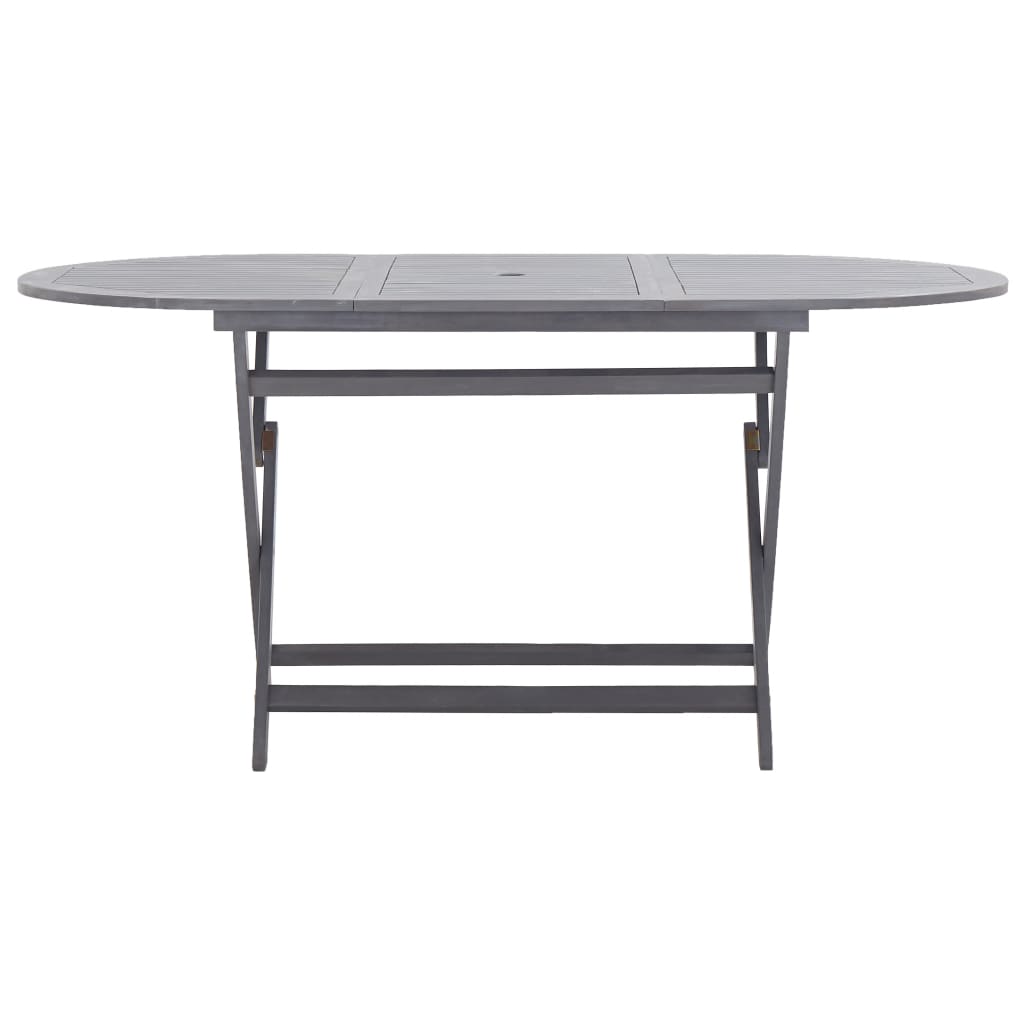 Klappbarer Gartentisch 160 x 85 x 75 cm Massivholz Akazie